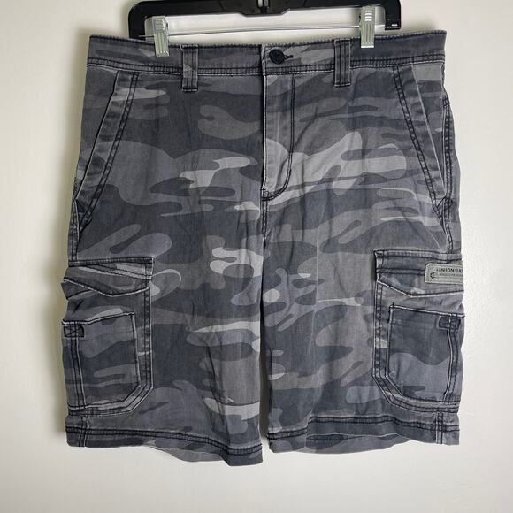 UNIONBAY Other - Unionbay Mens Cargo Shorts Camouflage Cotton Stretch Sz 36 Y2K Gorpcore Utility